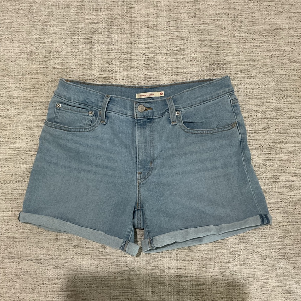 Levi's Light Blue Jean Shorts for Women